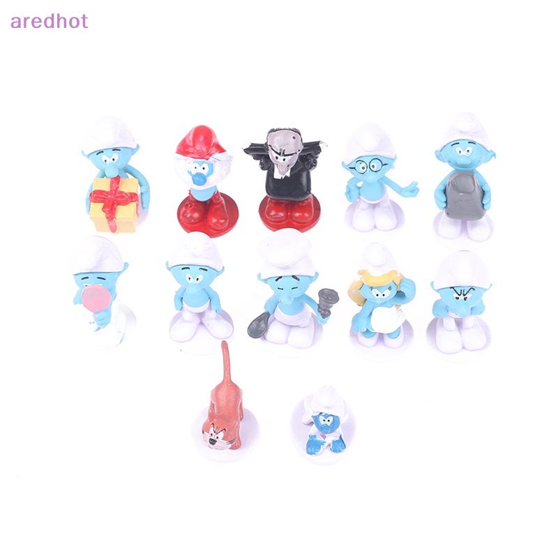 Set 12 Mô Hình Đồ Chơi Nhân Vật Trong Phim Hoạt Hình &quot;Smurfs&quot; Mới