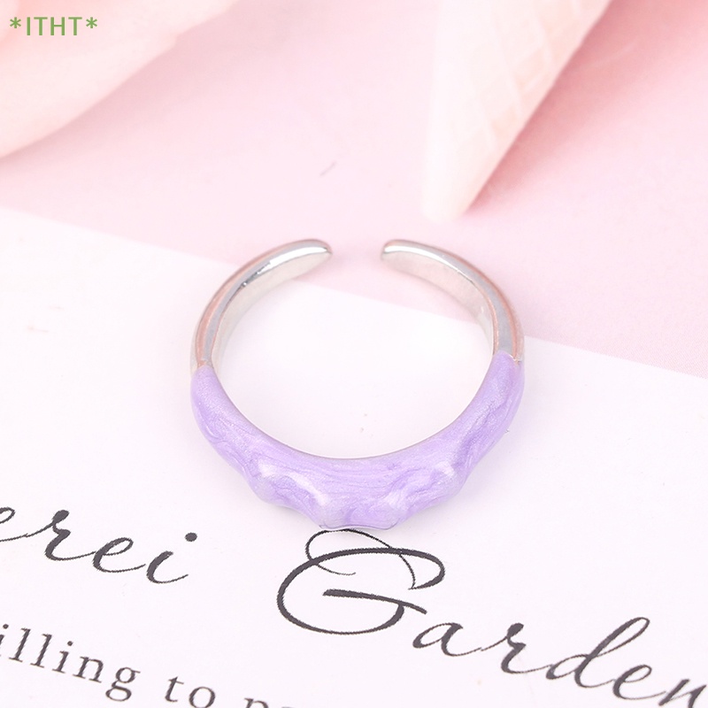 Itht &gt; Nhẫn Hở Hình Quái Vật Nhỏ Phong Cách Hàn Quốc Có Thể Điều Chỉnh Cho Thanh Thiếu Niên Mới