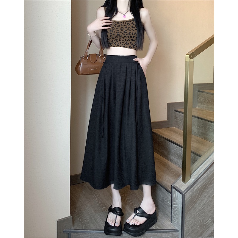 Chân Váy Nữ Dài Lưng Cao Thời Trang Hàn Quốc