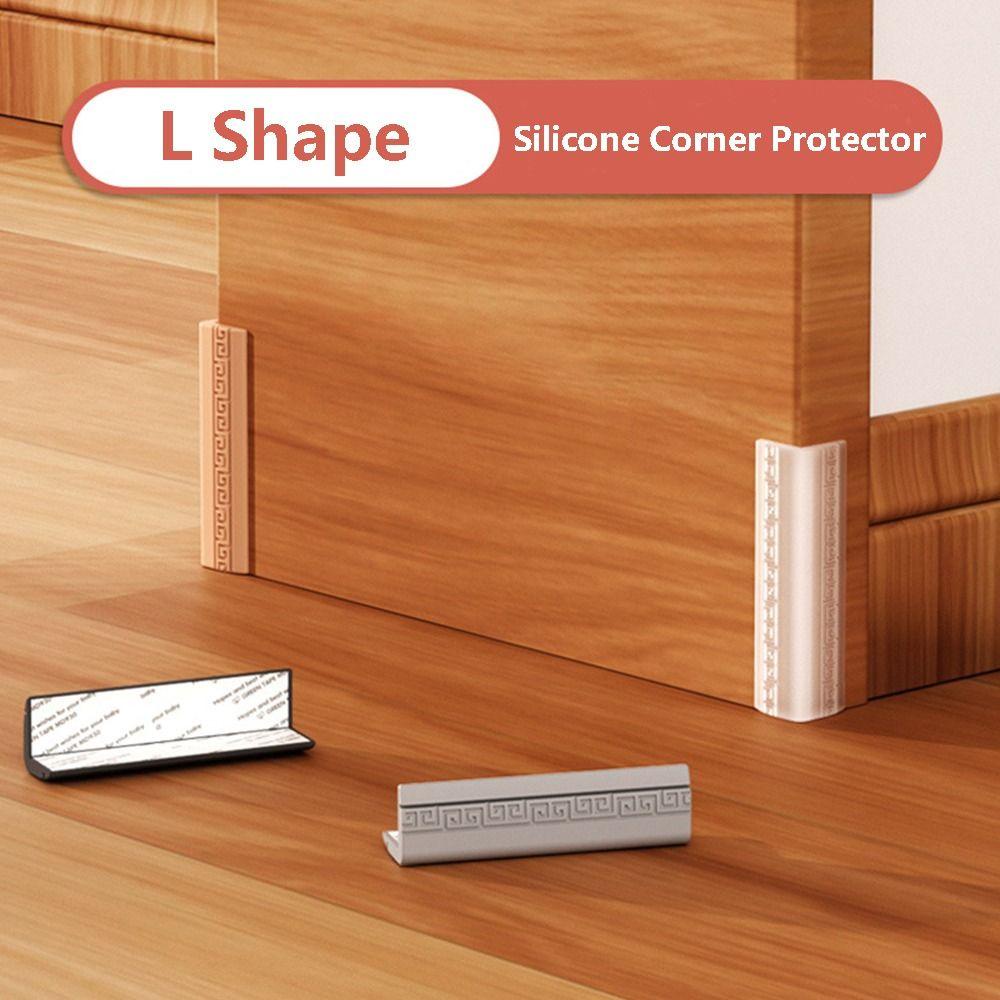 Miếng Bọc Cạnh Bàn Hình Chữ L Bằng Silicone Chống Va Chạm Bảo Vệ An Toàn Cho Bé