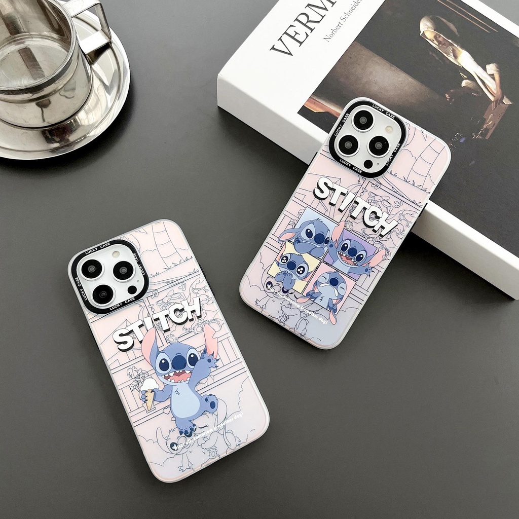 Ốp Điện Thoại TPU Dẻo Trong Suốt Họa Tiết Hoạt Hình Stitch Dễ Thương Cho iPhone 13 12 11 PRO MAX 14 Plus