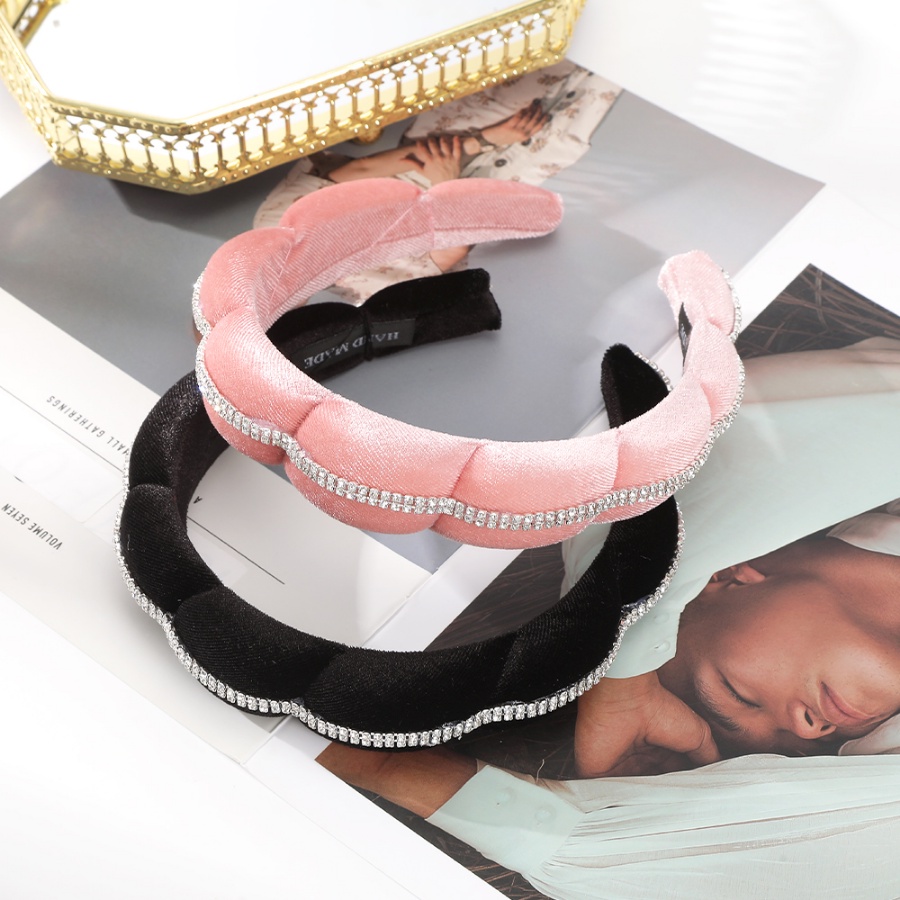 Băng Đô Nhung Đính Đá Thời Trang Hàn Quốc Cho Nữ