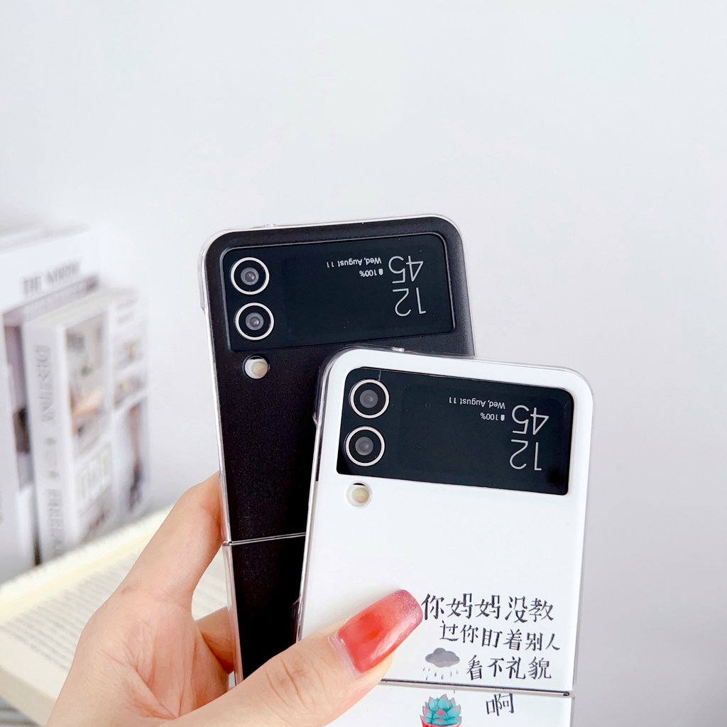 Ốp Lưng Chất Liệu PC Họa Tiết Hoạt Hình Cho Samsung Galaxy Z Flip 4 Z Flip 3 Samsung Z Flip4 Z Flip3