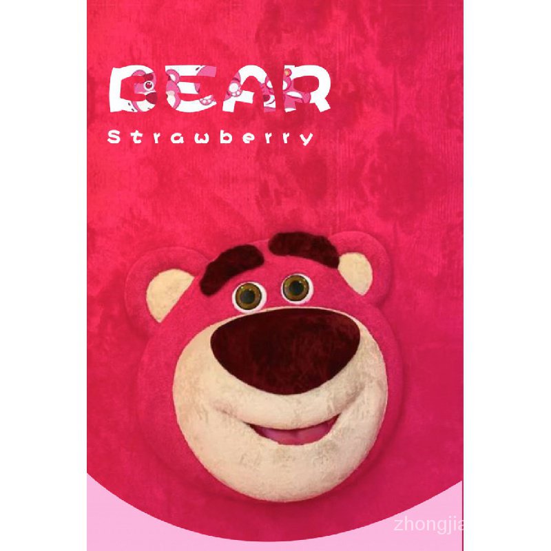 Móc Khóa Hình Gấu Dâu Tây Dễ Thương