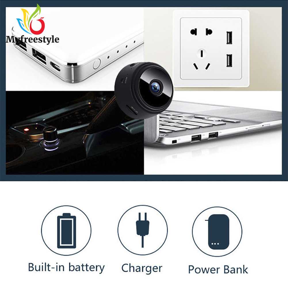 Camera Giám Sát Gia Đình Mini Độ Phân Giải 1080P Hd Wifi Dv (Màu Đen)