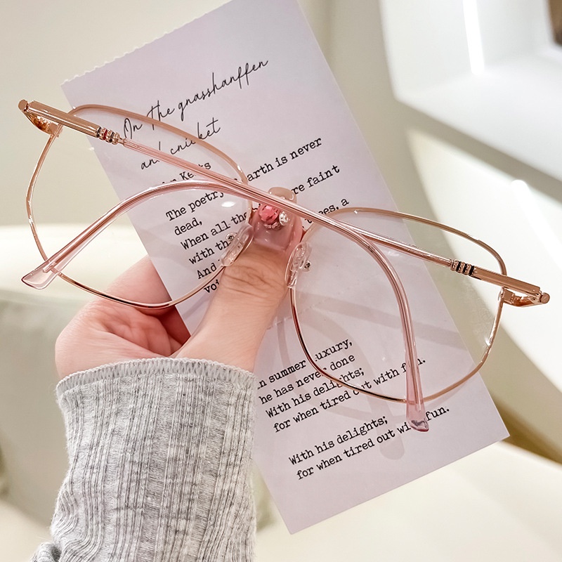Mắt Kính Chống Bức Xạ Gọng Kim Loại Dành Cho Nam Nữ