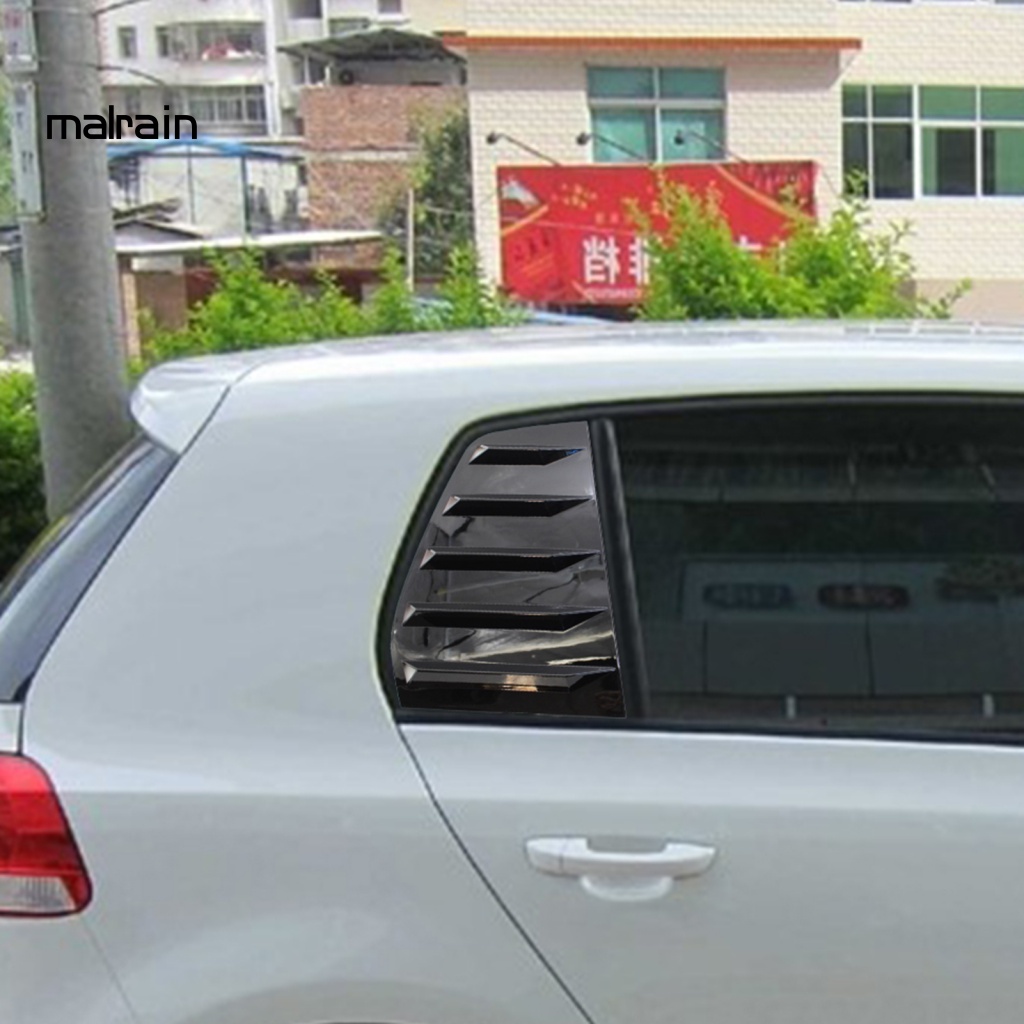 Set 2 Tấm Chắn Cửa Sổ Phía Sau Màu Đen Bóng Cho VW Golf 6 2010-2014