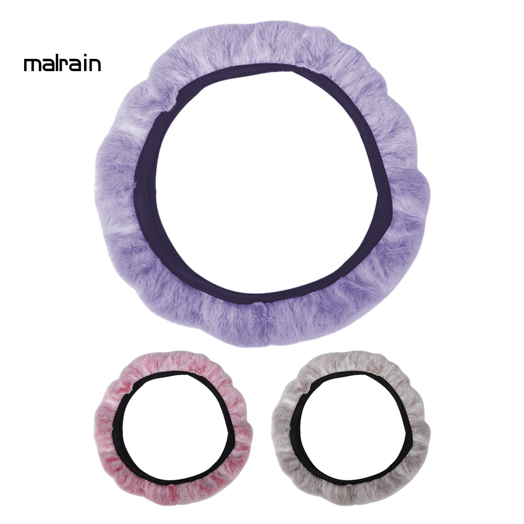 Vỏ Bọc Vô Lăng Xe Hơi Phủ Lông Siêu Mềm Chống Trượt