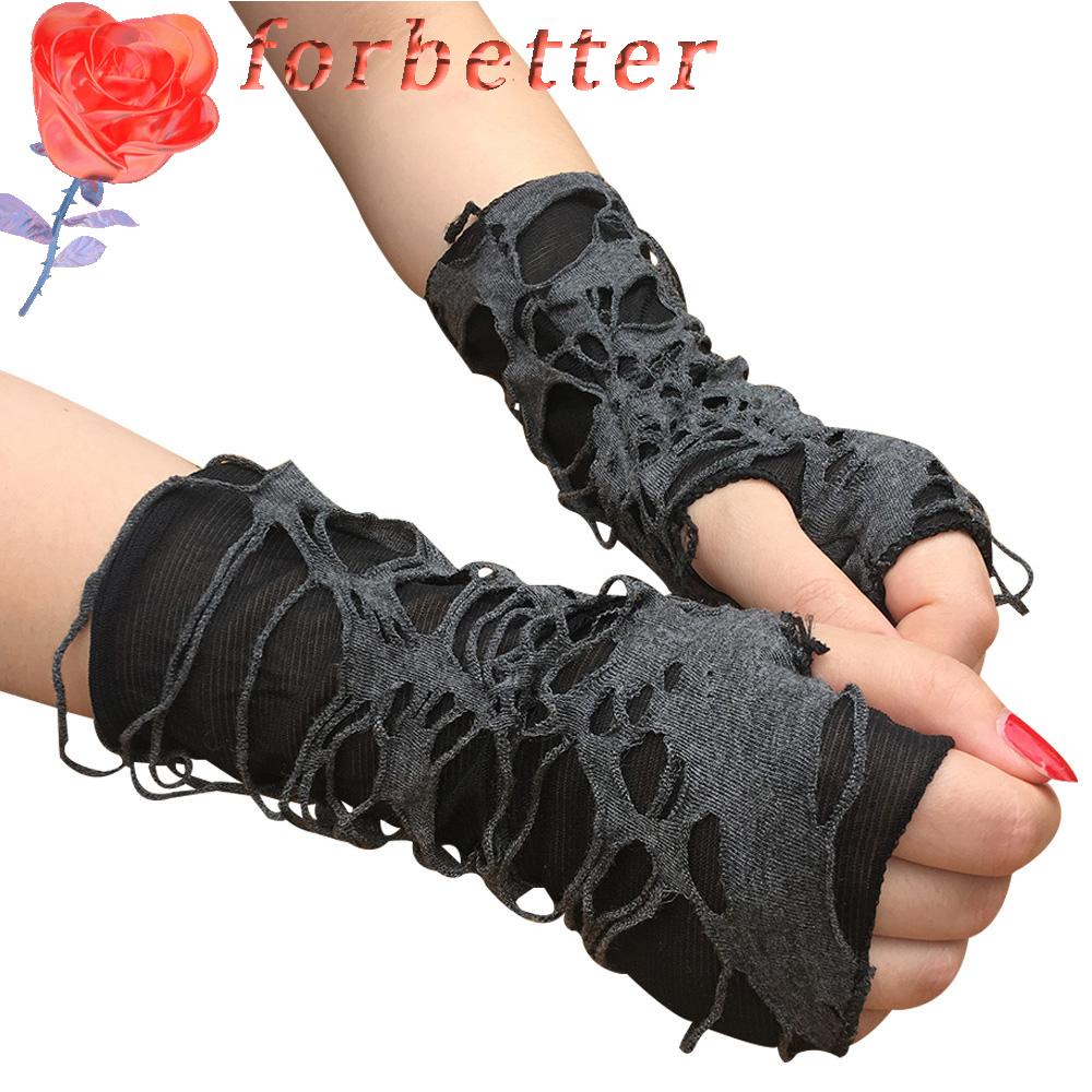 Găng Tay Thể Thao Hở Ngón Màu Đen Phong Cách Punk Cho Nam Và Nữ
