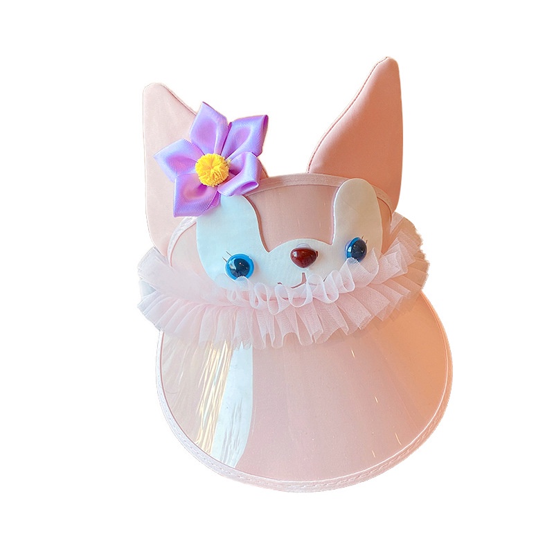 Mũ Lưỡi Trai Hở Chóp Che Nắng Chống Tia Cực Tím In Hoạt Hình Dễ Thương Cho Bé