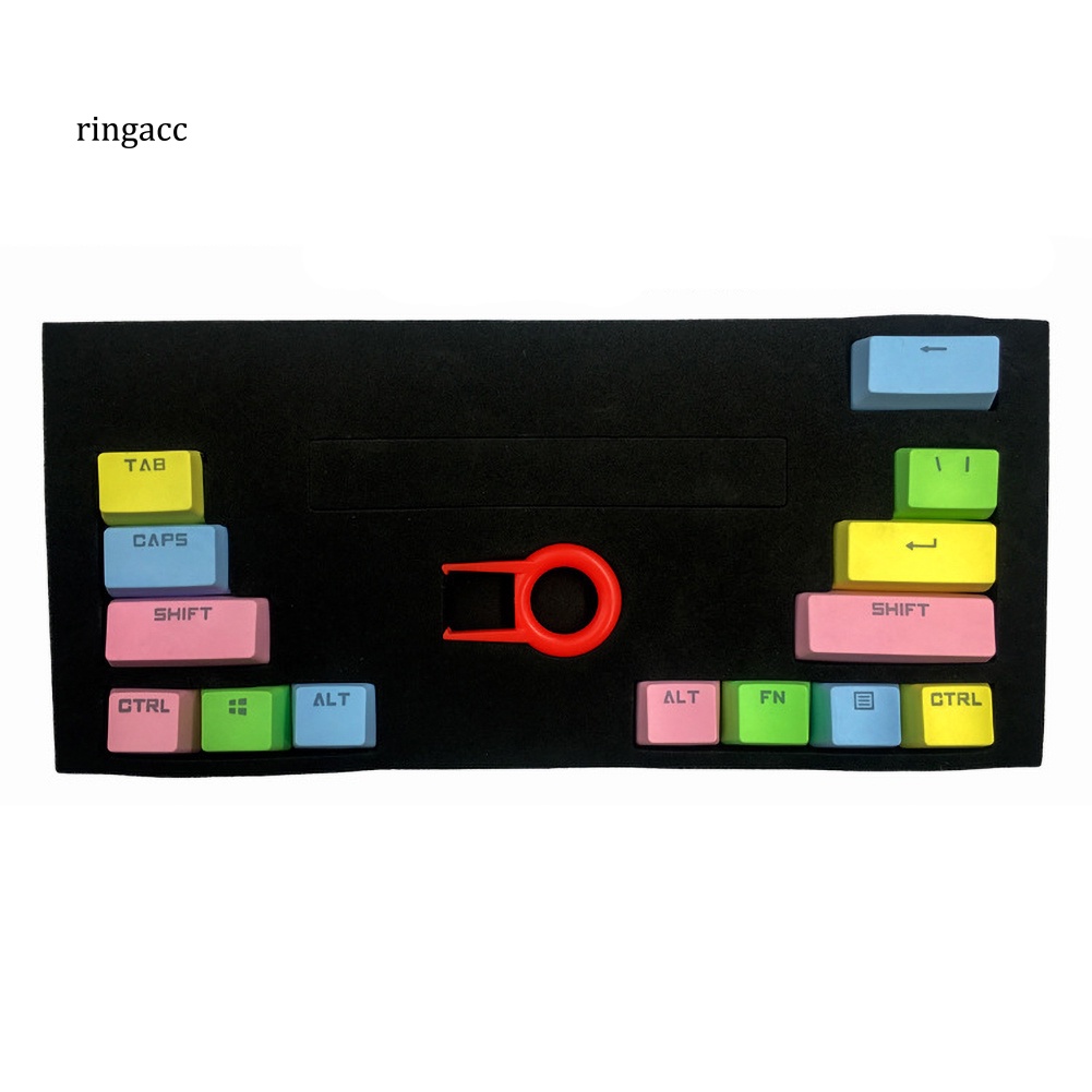 Bộ 14 Nút Bàn Phím Cơ Thay Thế Bằng Nhựa ABS Trong Suốt Nhiều Màu Sắc