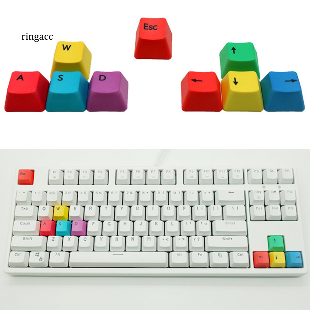 Bộ 9 Nút Bàn Phím Thay Thế Cho Máy Tính RGA W / S / A / D / Esc