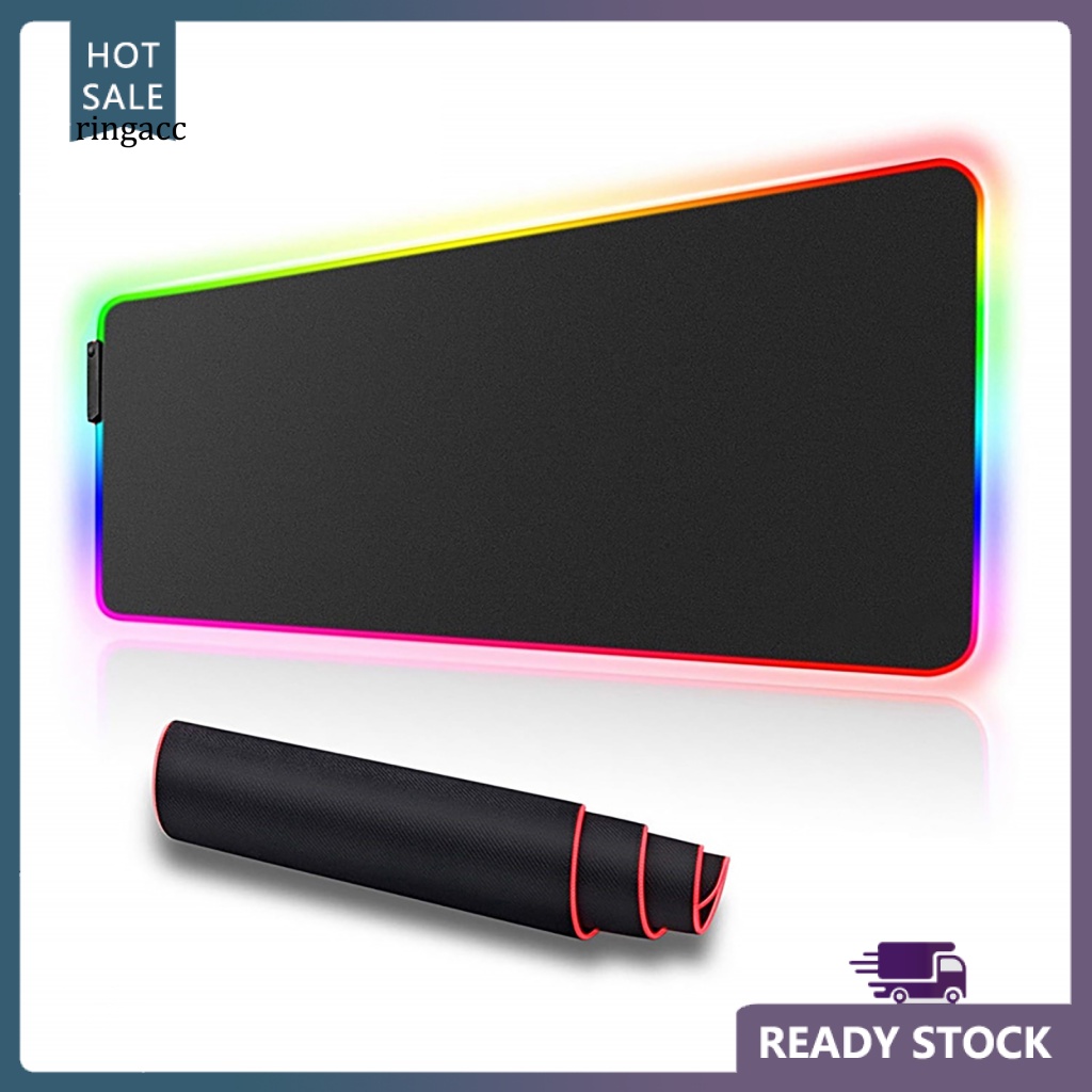 Tấm Lót Chuột Bàn Phím RGA RGB Dạ Quang Chống Trượt Chống Mài Mòn Không Thấm Nước Nhiều Màu Sắc