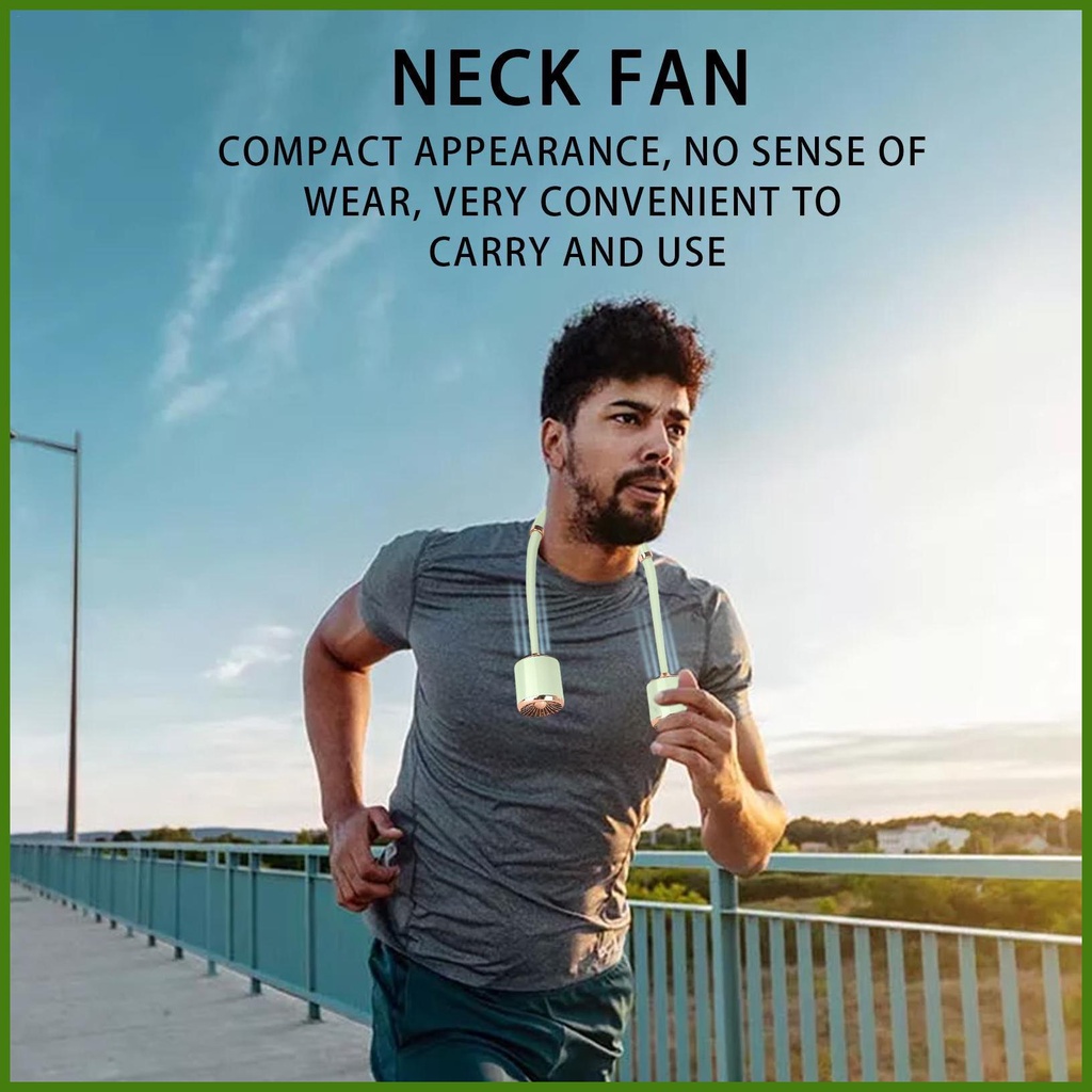 Quạt USB Đeo Cổ Cá Nhân 3 Tốc Độ Nâng Cấp Có Thể Mang Đi Tiện Dụng