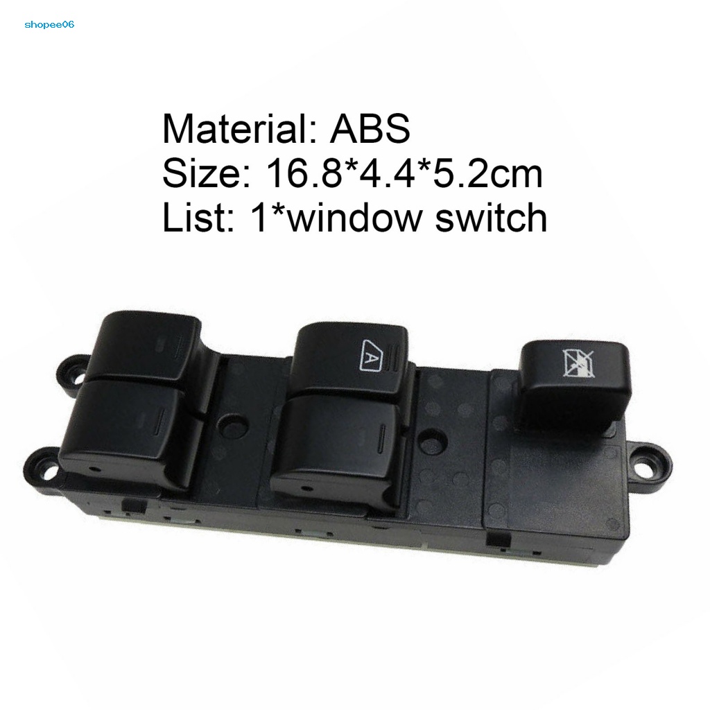 Công Tắc Điều Khiển Cửa Sổ Trái / Phải Bằng ABS Chống Lão Hóa Tiện Dụng Cho Nissan Navara 25401