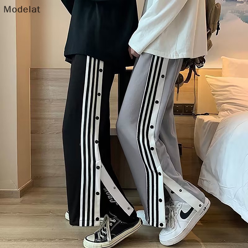 Mfc Quần Thể Thao Ống Rộng Phối Nút Thời Trang Mùa Hè