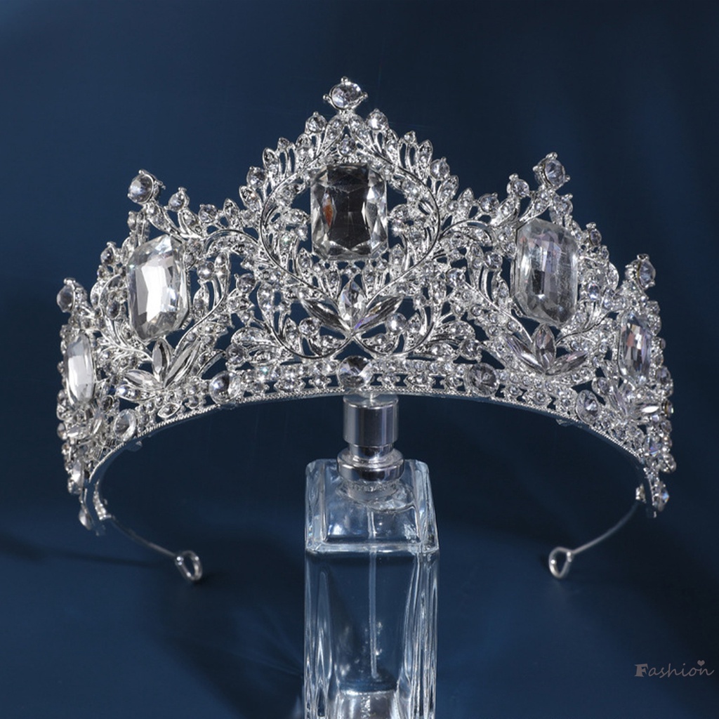 Vương Miện Đính Đá Lấp Lánh Trang Trí Cô Dâu