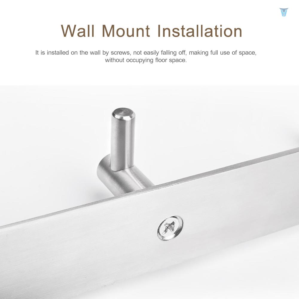 Giá Treo Áo Khoác Gắn Tường Bằng Thép Không Gỉ Với 4 Móc Treo Cho Nhà Bếp / Phòng Tắm / Gara