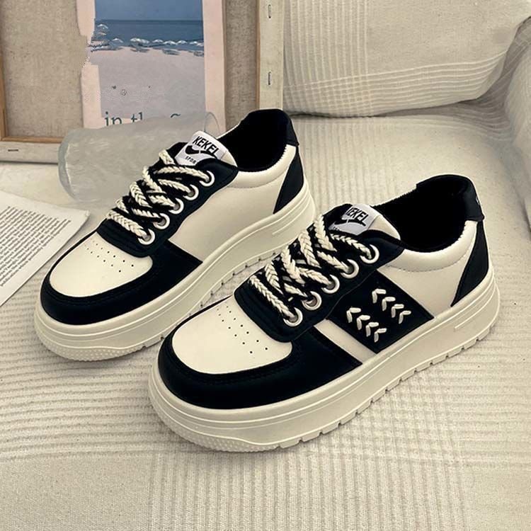 Giày Thể Thao Đế Dày Màu Trơn Phong Cách Hàn Quốc Mới Cho Nữ