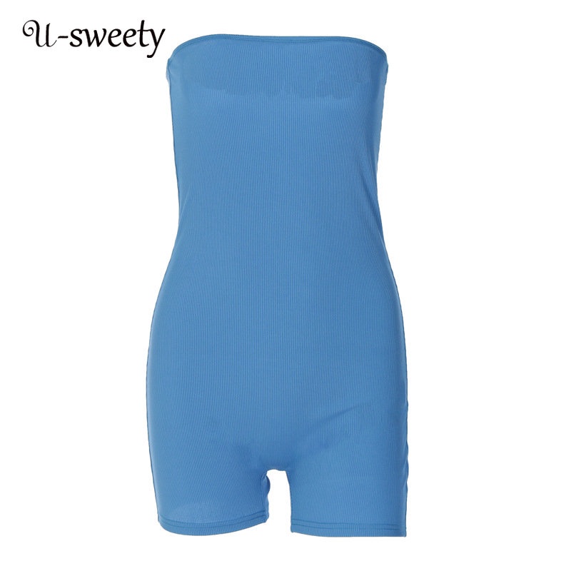 Áo liền quần Sát Nách Hở Vai Màu Sắc Trơn Thời Trang Quyến Rũ Cho Nữ 2023