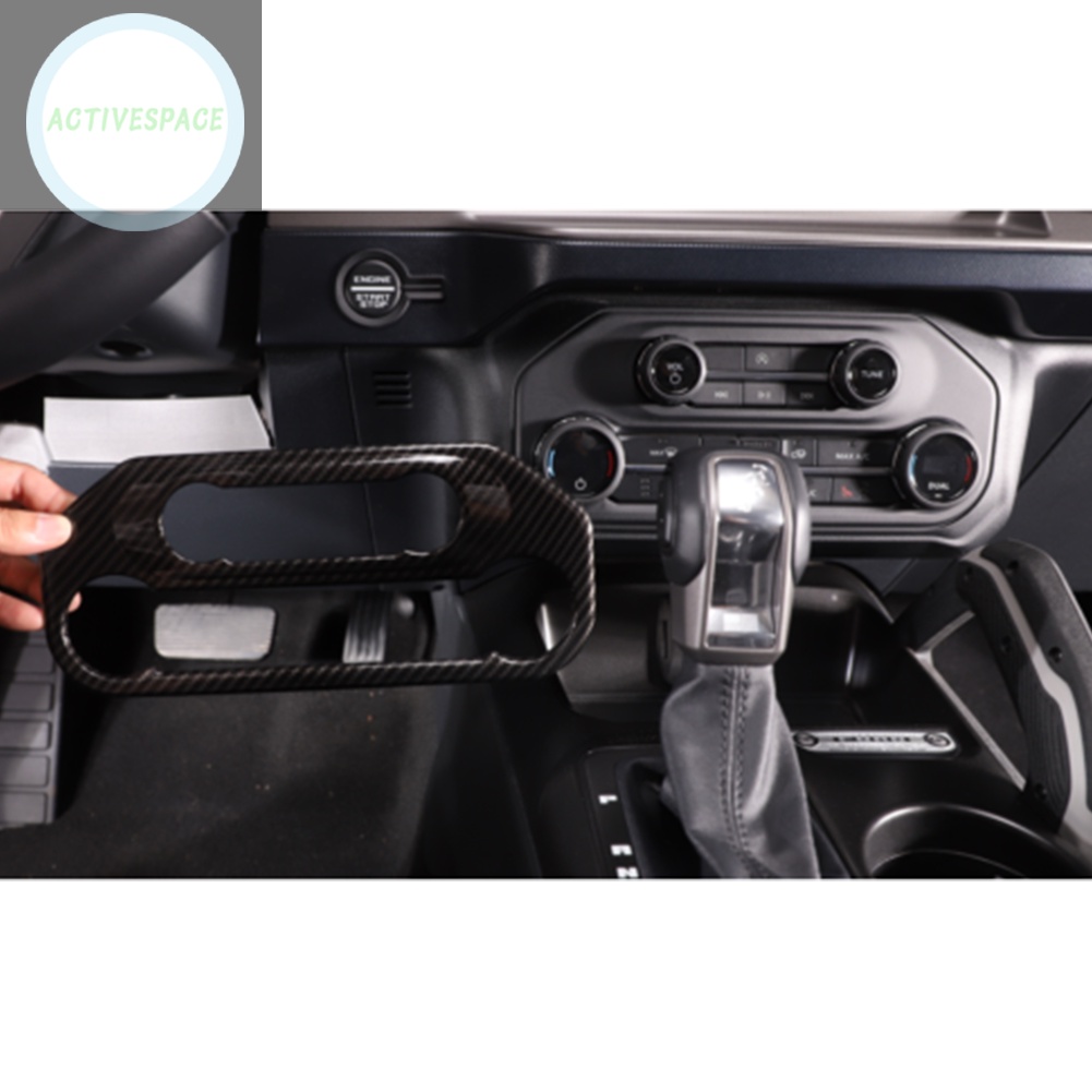 Black/Carbon Fiber Air Conditioning Switch Panel Cover For Ford Bronco 21-23【Ford】