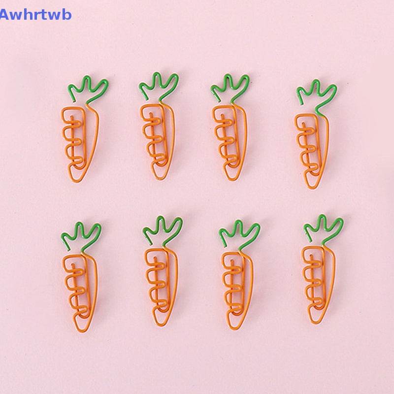 Set 10 Kẹp Giấy Kim Loại Hình Trái Cây Dễ Thương Mới