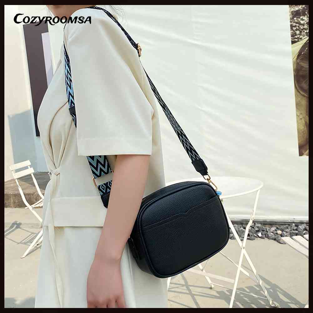 Túi Xách Da PU Hình Vuông Cỡ Nhỏ Thiết Kế Đơn Giản Thời Trang Cho Nữ