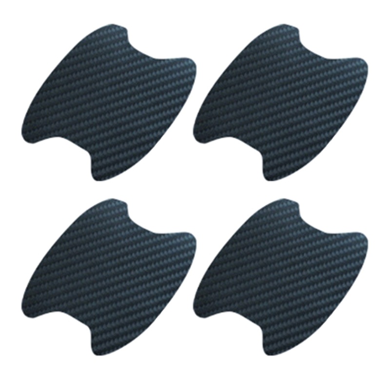 Phim Dán Tay Cầm Cửa Xe Hơi Bằng Sợi Carbon Chống Trầy Xước Tiện Dụng 4 Cái