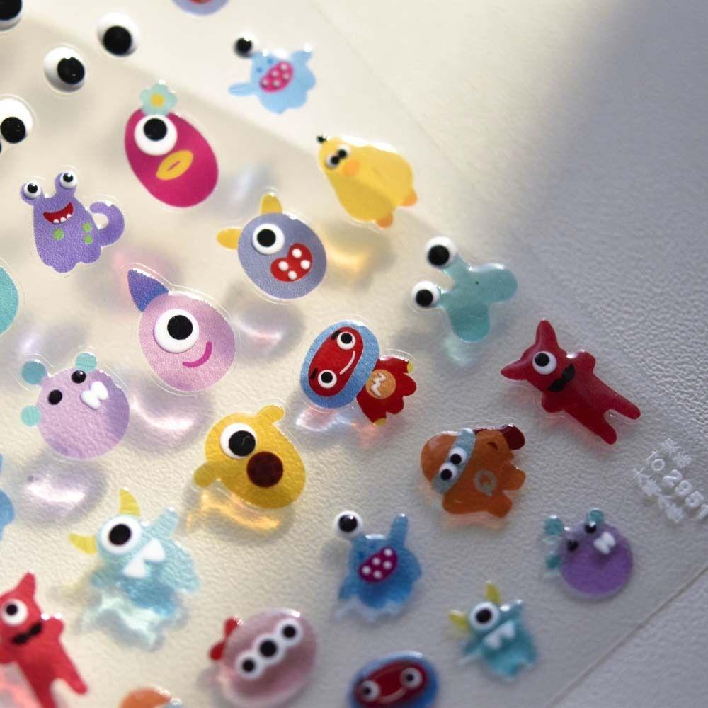 Miếng Dán Trang Trí Móng Tay Tự Dính Họa Tiết Chữ Tiếng Anh / Ngôi Sao / Mặt Cười