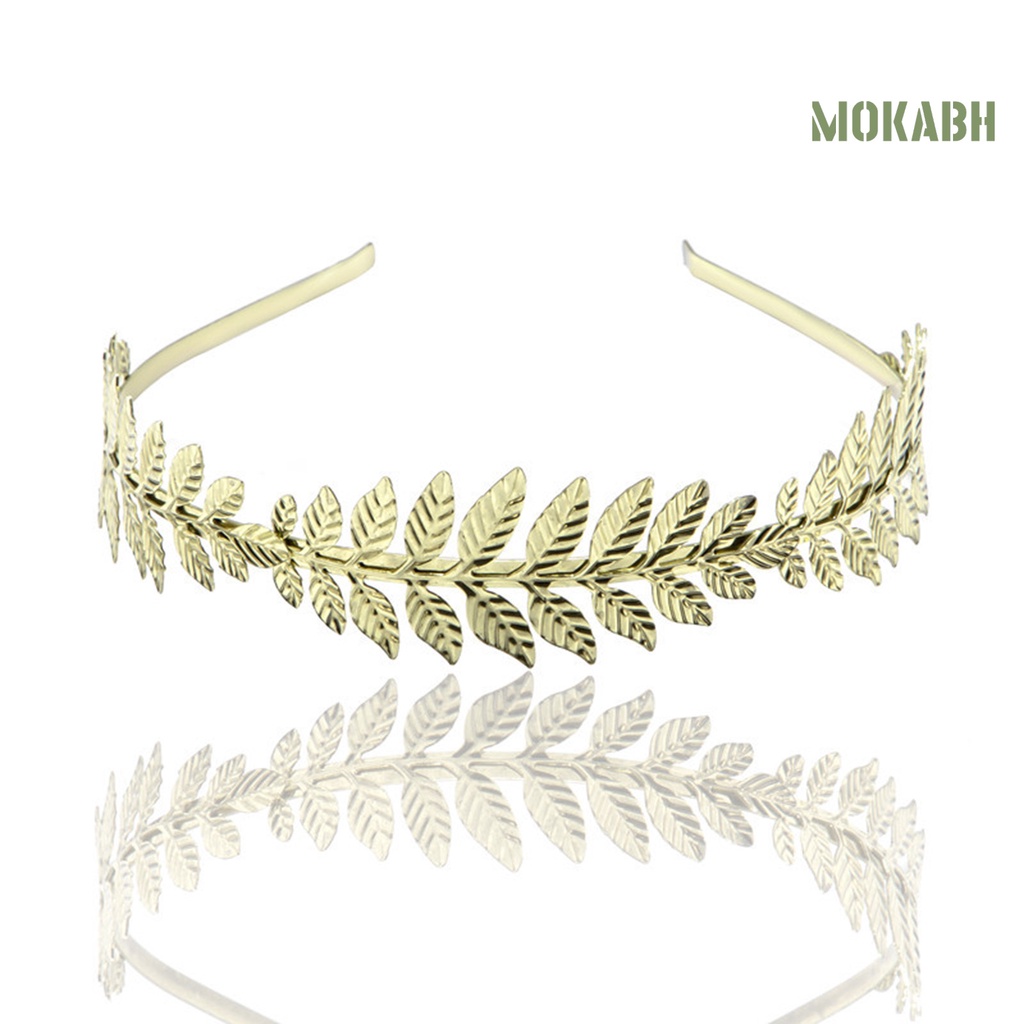 Băng Đô Cài Tóc Hình Cành Lá Lâu Trôi Không Phai Cho Cô Dâu