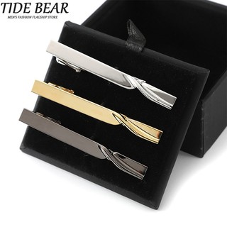 Tide bear kẹp cà vạt mạ vàng / bạc thời trang công sở cho nam