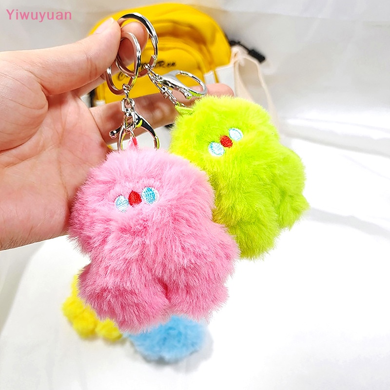 < Yiwuyuan > Móc Chìa Khóa Hình Búp Bê Nhồi Bông Nhiều Màu Trang Trí Ba Lô / Ô Tô Mới