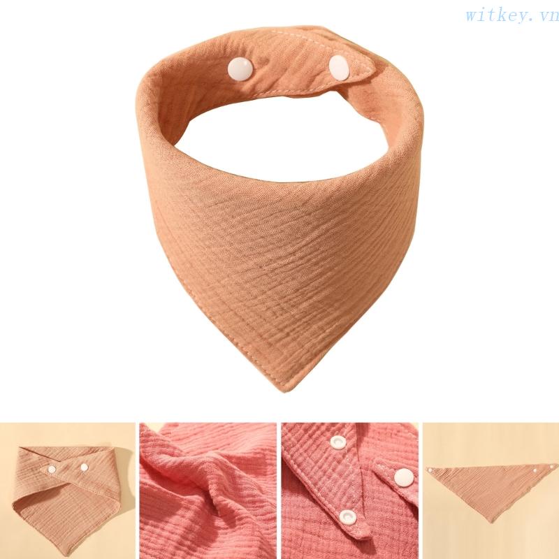 Yếm Ăn Bằng Vải Cotton Thấm Hút Cao Dành Cho Em Bé