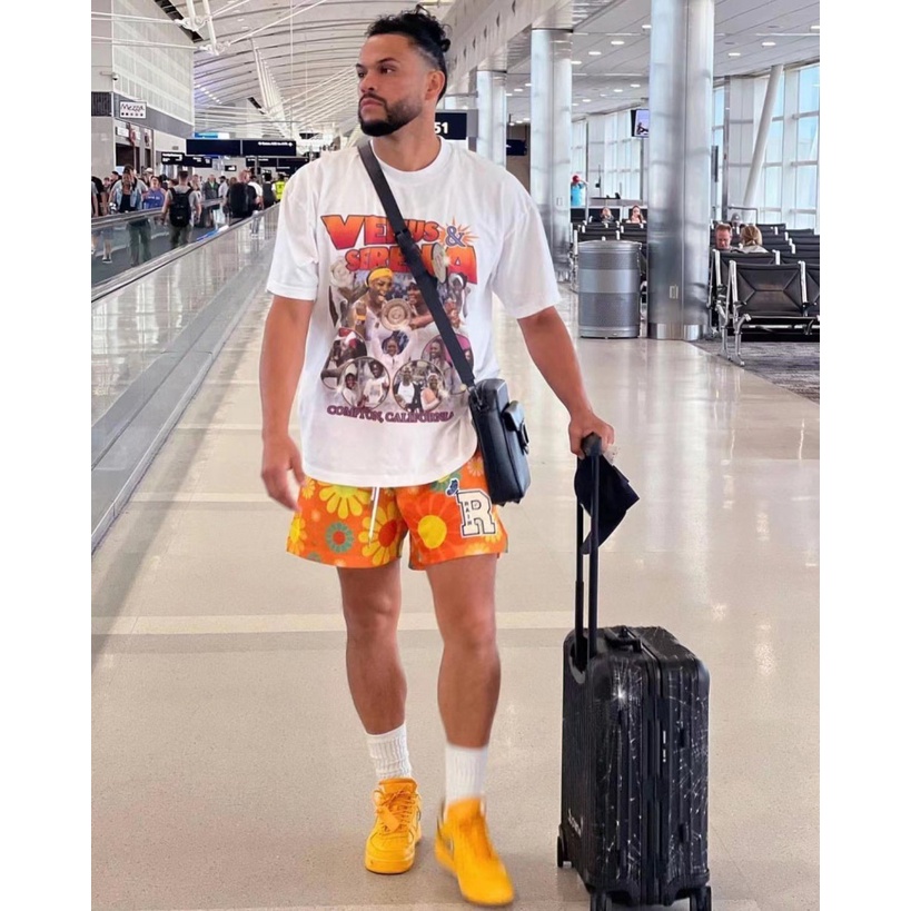 Quần Short Thể Thao Phối Lưới Nhanh Khô Phong Cách Đường Phố Mỹ Thời Trang Mùa Hè Cho Nam Và Nữ