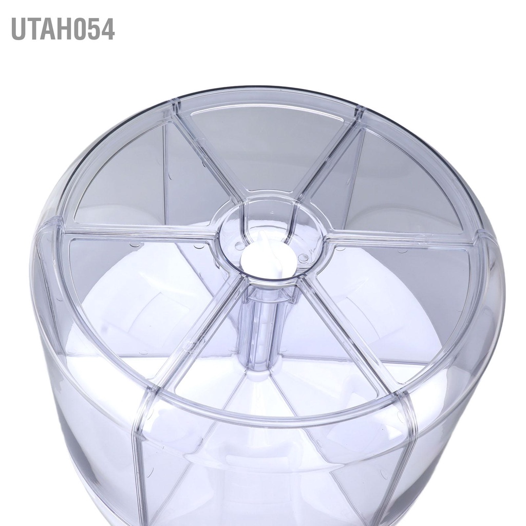 Utah054 Hộp đựng gạo và ngũ cốc 6 lưới thức ăn xoay 10000ml kín đôi cho đen vàng