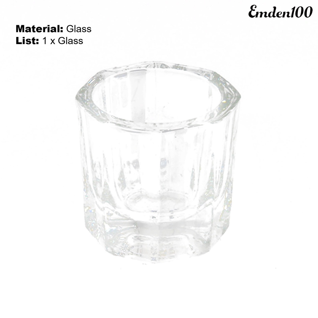 Bộ 100 Đĩa Thủy Tinh Trong Suốt Chống Vỡ Độ Bền Cao Thân Thiện Với Môi Trường Dùng Trang Trí Móng Tay / Móng Chân