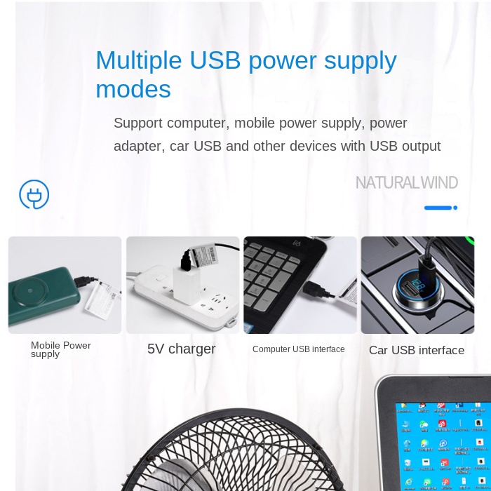 Quạt usb Mini 13.3cm 20cm 26.6cm Để Bàn Tiện Dụng