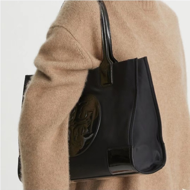 Tory Burch ELLA Tote Small Women's Tote Navy Shoulder Bag