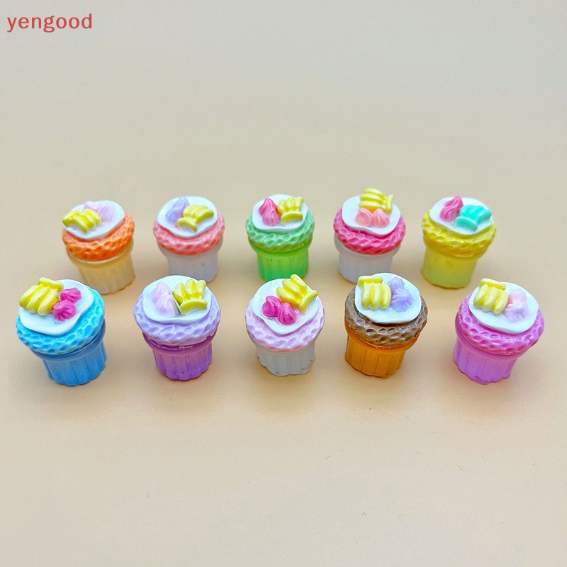 Bộ 2 Đồ trang trí Đồ Chơi Mô Phỏng Cốc Bánh Kem Trái Chuối Phát Sáng Độc Đáo