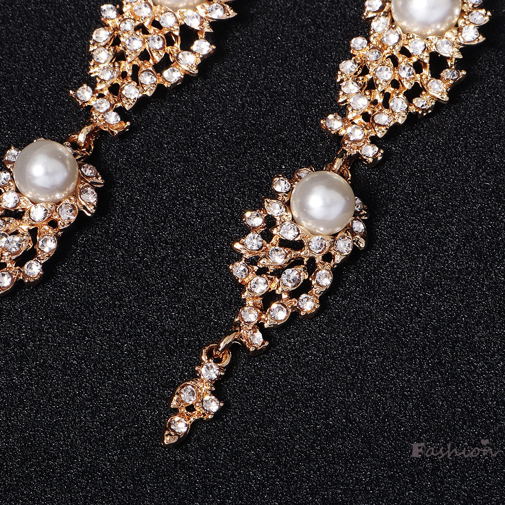 Đôi Bông Tai Dáng Dài Đính Đá Phong Cách Retro Thanh Lịch Cho Nữ