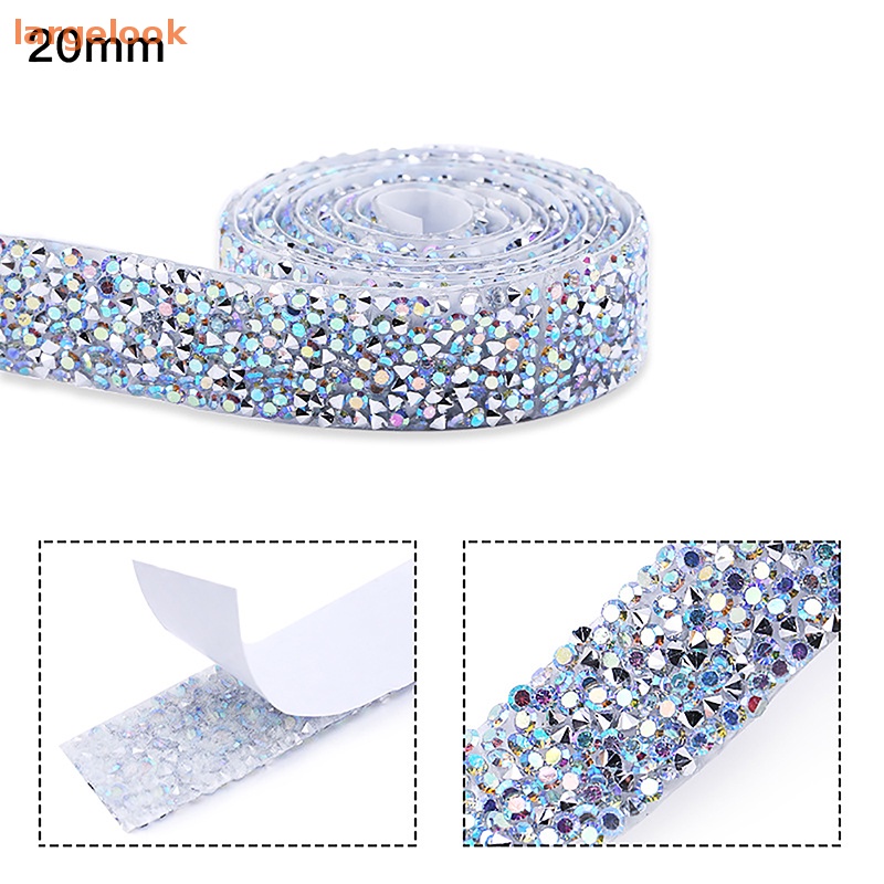 Dải Dây Ruy Băng Đính Đá Pha Lê Lấp Lánh Trang Trí Đa Ứng Dụng