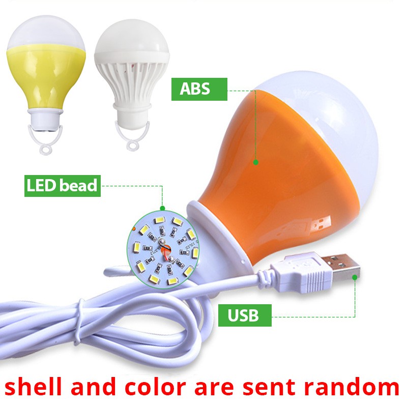 Bóng Đèn LED USB Tiết Kiệm Năng Lượng 12W / 9W / 7W / 5W / 3W