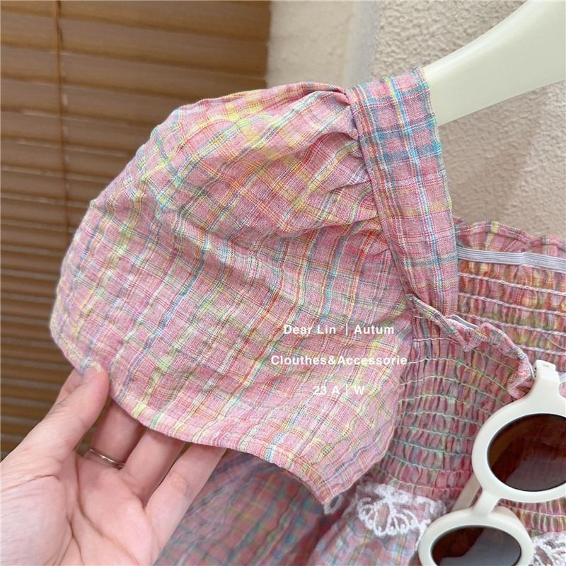 Đầm Công Chúa Mùa Hè 2023 Tay Phồng Phong Cách Thời Trang Mới Cho Bé Gái