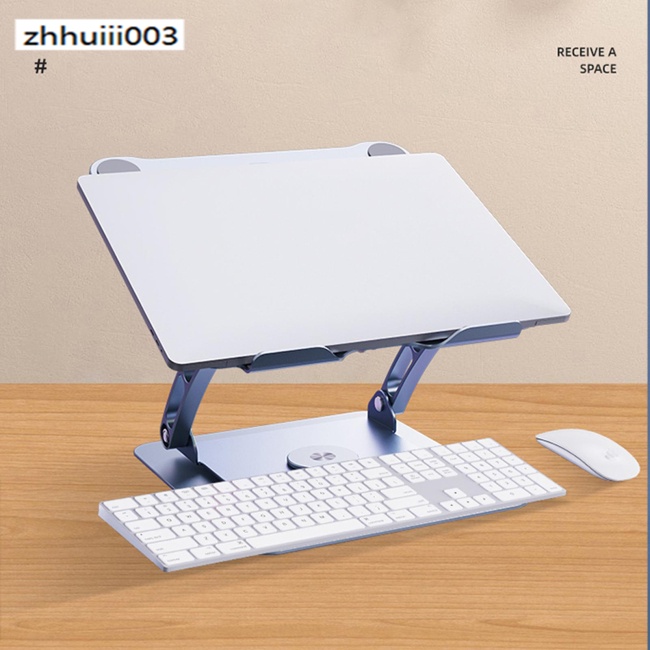 Giá Đỡ Laptop Bằng Hợp Kim Nhôm Hai Tầng Có Thể Xoay Tiện Dụng