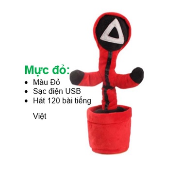 Xương Rồng Nhảy Múa, nhại tiếng, đèn nháy.