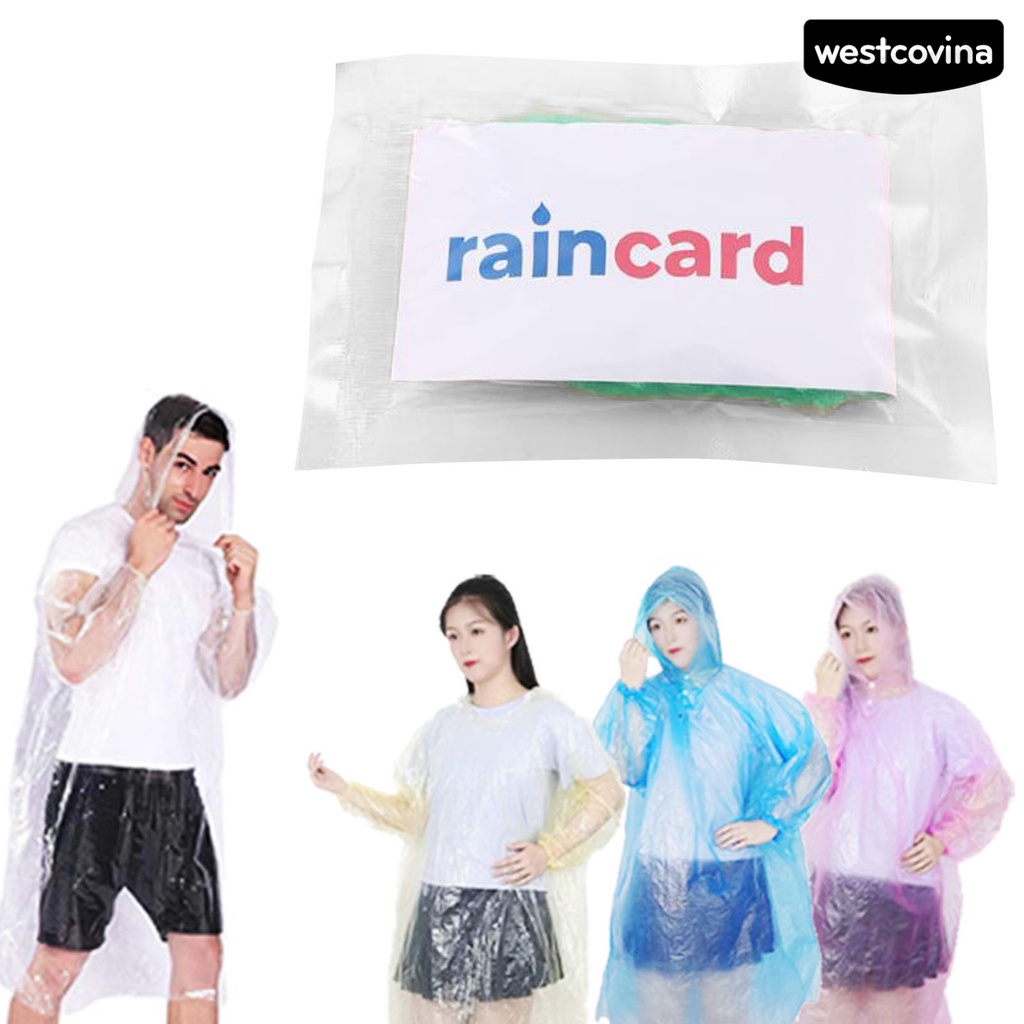 [COD]☁Set 5 Áo Mưa Mini Thoải Mái Chống Thấm Nước Dùng Một Lần Cho Nam