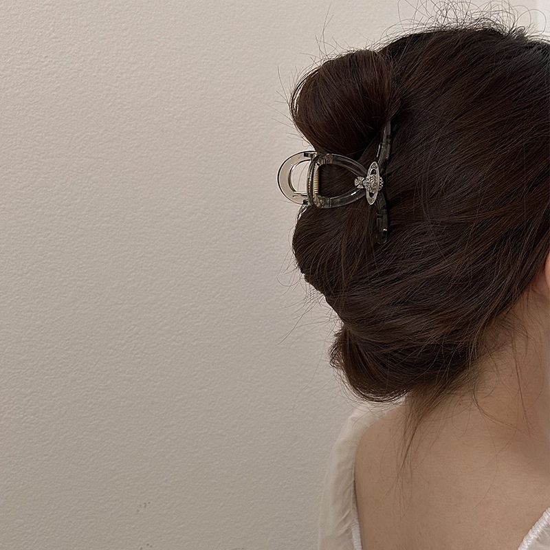 Kẹp Tóc Hình Cá Mập Đính Đá Lấp Lánh Phong Cách Mới 2023