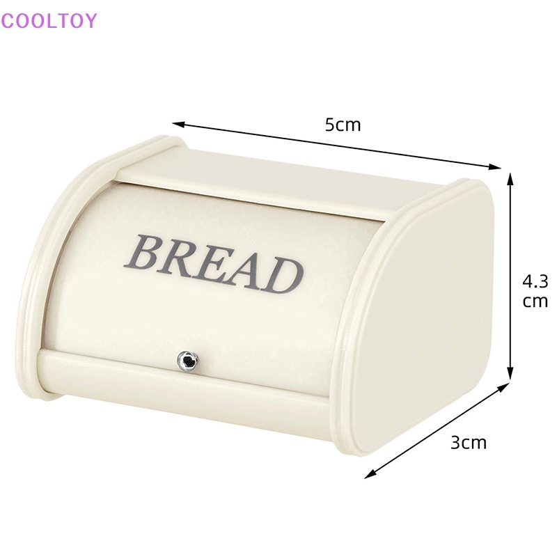 Mô Hình Hộp Bánh Mì Mini Bằng Nhựa Tỉ Lệ 1: 6 Dùng Trang Trí Nhà Búp Bê