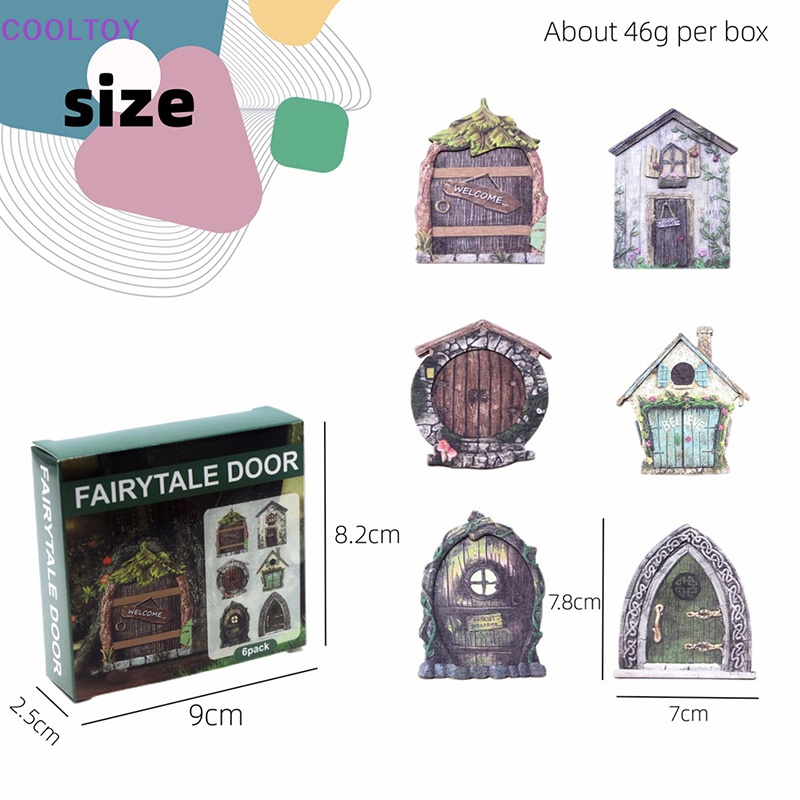 Set 6 Mô Hình Cửa 1 / 12 Dùng Để Trang Trí Nhà Búp Bê