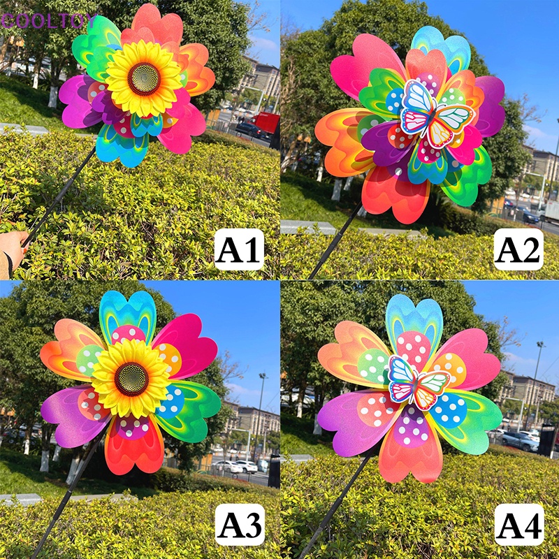 Cooltoy 1 Ghim Cài Áo Hình Hoa Hướng Dương / Bướm Đính Kim Sa Nhiều Màu Sắc